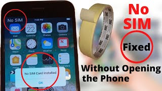 iPhone No Sim Card Fix 2022  without opening the Phone