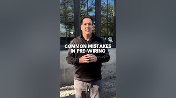 ⚡ Pre-wire mistakes in new construction #smarthomesystem #smarthomes #homedesigns