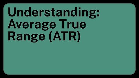 Understanding: Average True Range (ATR)