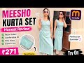 Summer Special Stylish Kurta Set 🌿 | Budget Friendly Rayon Kurta with Pants | Under ₹300/- #meesho