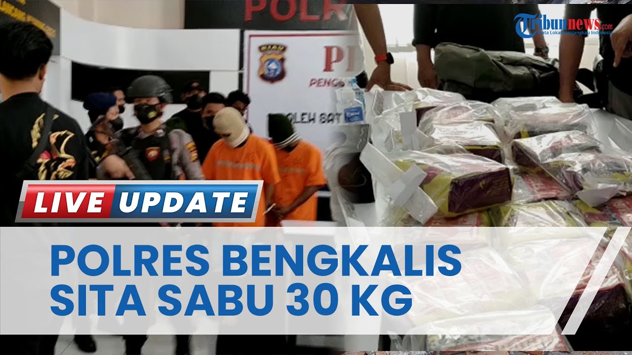 Sabu 30 Kg Asal Malaysia Dimusnahkan Polres Bengkalis, Dua Kurir Diringkus