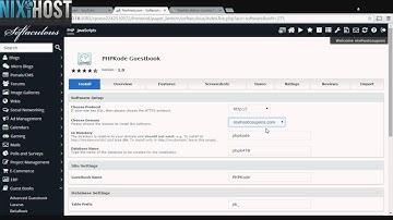 Installing phpKode Guestbook with Softaculous in cPanel