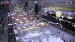 External Fryer Frying Chips, Potato Chips Frying Line
