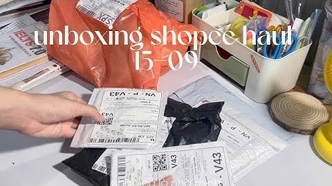 [ep.2] UNBOXING SHOPEE HAUL 15/09 || tớ đã mua những gì?, túi xách, sách tin,.|| #unboxing #vietnam 