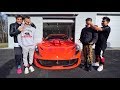 WE BOUGHT OUR TWIN BROTHERS A FERRARI FOR THEIR BIRTHDAY! *EMOTIONAL*