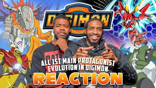 Celebrity All First Main Protagonist Evolutions in Digimon | Reaction Wealth