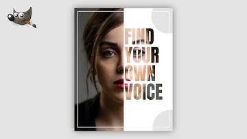 GIMP Tutorial: Text Portrait Effect in GIMP