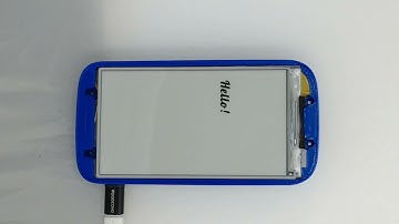LilyGo T5 4.7 running hello demo.