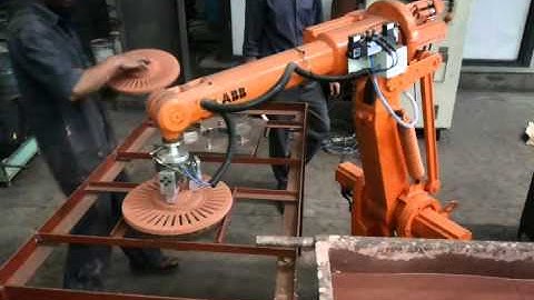 Mahajan Automation, Pune -Used ABB IRB 1400 S4 Robot for Foundry Deburring Application