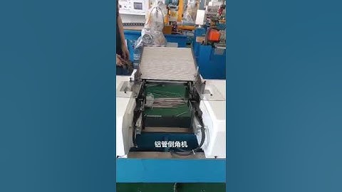 automated twin head chamfering machine for aluminum thin tube