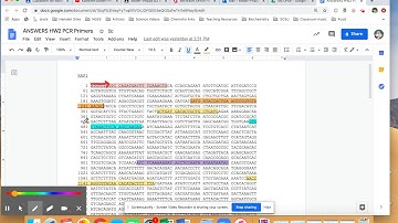Biochem Answers HW2 PCR primer design
