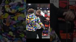 The time champagnepaki went sneaker shopping in his own store CoolKicks 😂😂