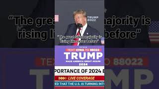 “The great silent majority is rising like never before” Trump's closing remarks at Commit Caucus