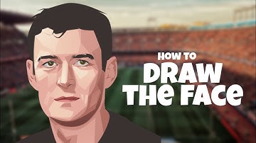 how I draw faces | vector art tutorial using infinite design
