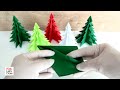 Cómo hacer un ÁRBOL DE NAVIDAD DE PAPEL (explicado en 9 pasos) | Origami Paper Christmas Tree