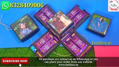 DIY Four layers chocolate explosionbox Best gift for chocolate lovers Bday Anniversary Gift ideas