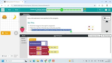 Lesson 6 Making Sprites 10 |Express Course 2024|code.org #Coding #Gmaing #Website #Viral