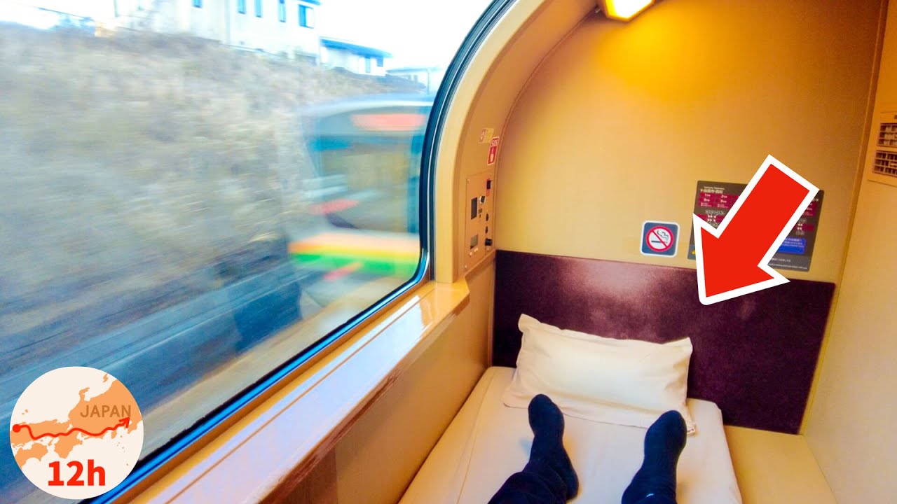 Cheap Private Room On Japan S Overnight Sleeper Train 12 Hour Trip Travel Vlog 寝台特急 サンライズ出雲 旅行 Youtube