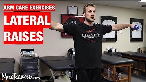 Lateral Raise Exercise - Arm Care Shoulder Program