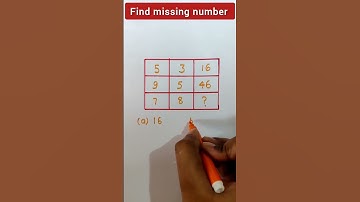 Find missing number |#missingnumber #railway , SSC, BANK, CPO SI, CHSL, MTS & all exams #shorts