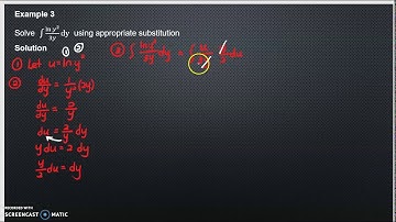 44th video: MAT183 - Integration by Substitution - Example 3