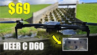 BEST DRONE UNDER $69 USD (DEERC D60 1080p) Motorized Gimbal t👀