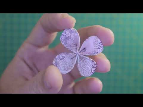 Video Hướng dẫn cách gấp cỏ 4 lá bằng tiền giấy how to make... - youtube