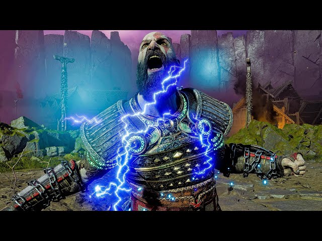 God of War Ragnarok - Kratos Vs Odin the All-Father (NO DAMAGE