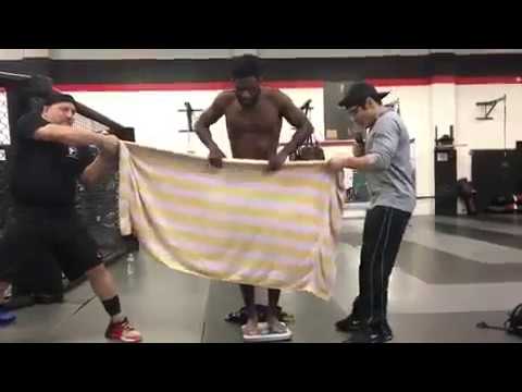 Aljamain Sterling Makes Fun of Daniel Cormier Towel Weigh-In