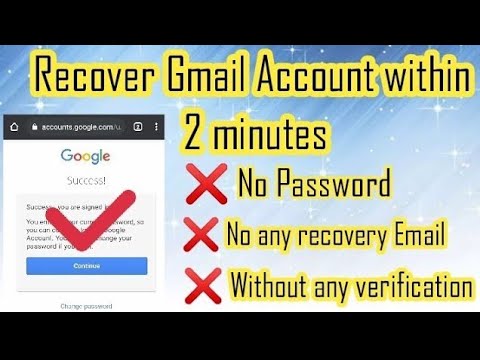 How To Recover Gmail Account Without Phone Number WithOut verification password Trick  2021