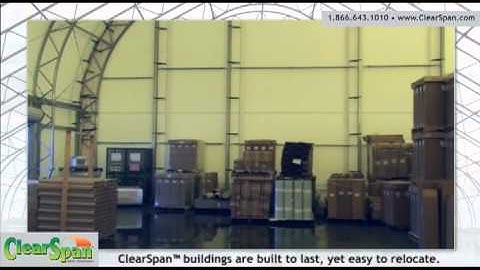 ClearSpan Fabric Structures - Warehouse Storage Fabric Building at Martin Rubber Company