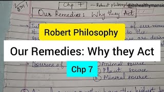Our Remedies Why they Act by Robert Philosophy Chp 7 #robertphilosophy #organonnotes #organon