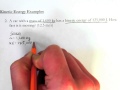 Kinetic Energy Calculations for Moving Objects