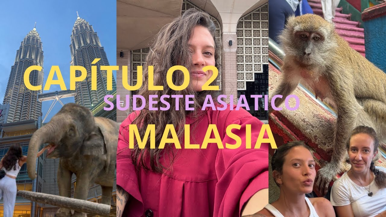 CAP 2. SUDESTE ASIÁTICO | Probamos comida, vemos monos, y vamos a un santuario de elefantes 🐒🐘🌃