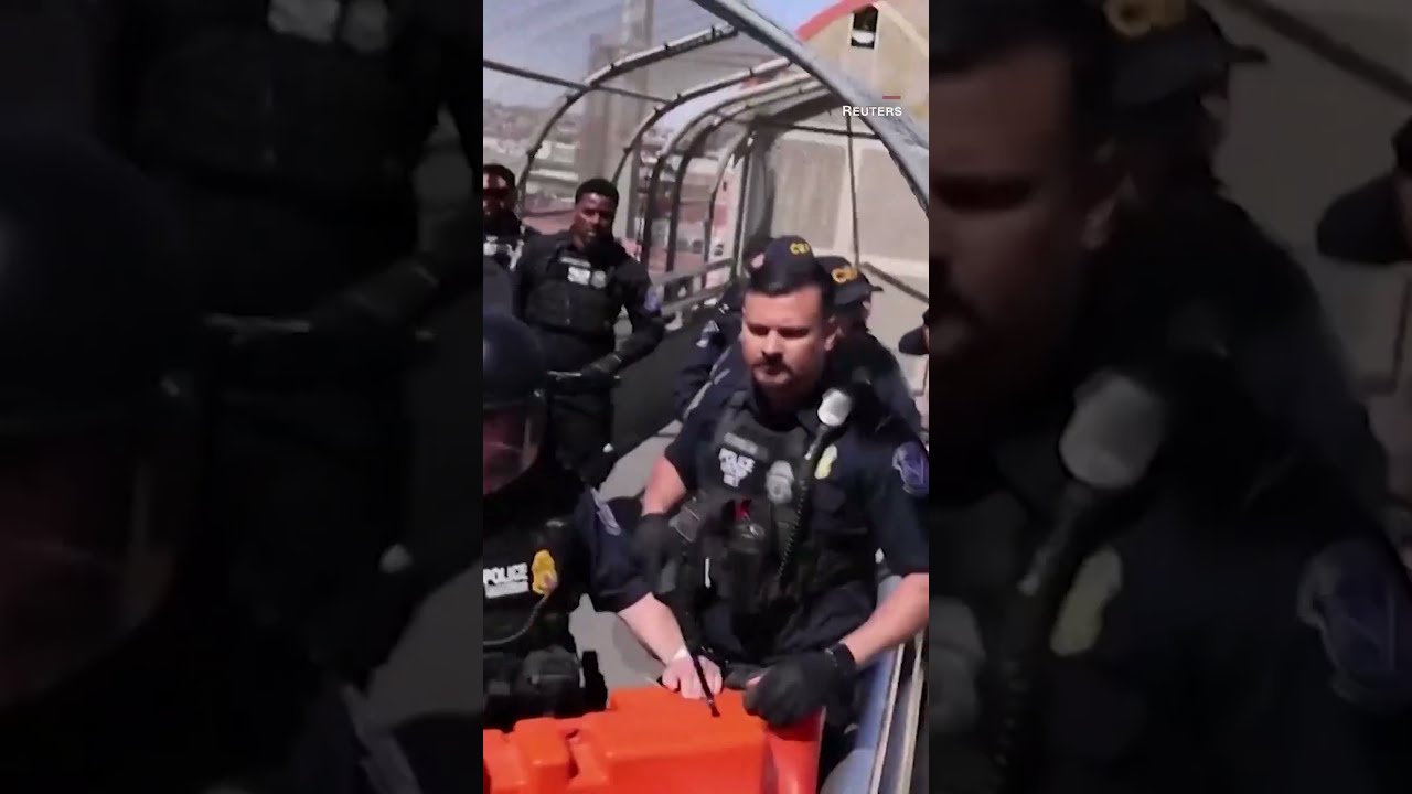 Migrant Group Attempts Mass Entry Into US At Mexico Border