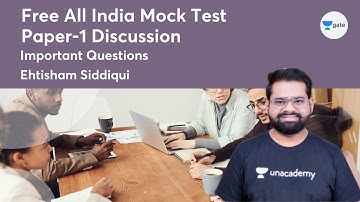 Important Questions | Free All India Mock Test Paper-1 Discussion | GATE 2022 | Ehtisham Siddiqui