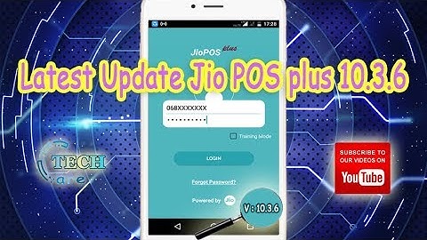 JioPOS plus update 10.3.6 (Without Agent app)