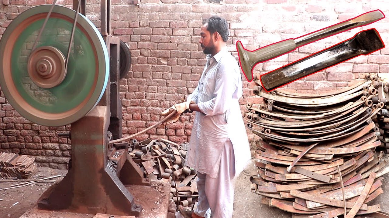 How To Make A Chisel Using An Old Bow - YouTube