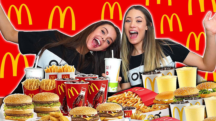 Vi Spiste ALT For Meget Mcdonalds....Mukbang ft. Josephine