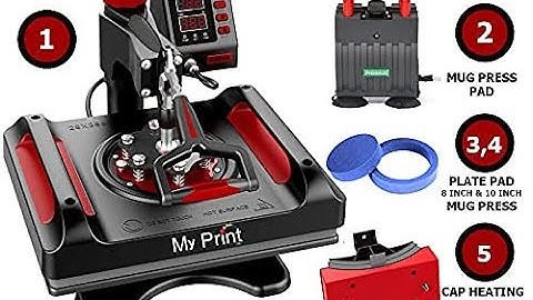 MY PRINT | Freesub P8001 5  In 1 combo heat press machine magic mug  t-shirt printing machine