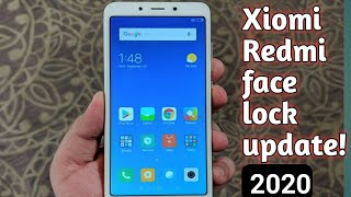 Xiomi Redmi Device face lock new update! || redmi 6a new feature