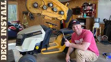Cub Cadet Riding Mower Deck Install - Quick & SAFE