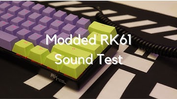 Modded RK61 Sound Test | C³ Tangerine Switches | Tape Mod