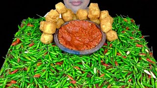 ASMR MUKBANG Tahu Crispy || CABE RAWIT || Sambal Terasi