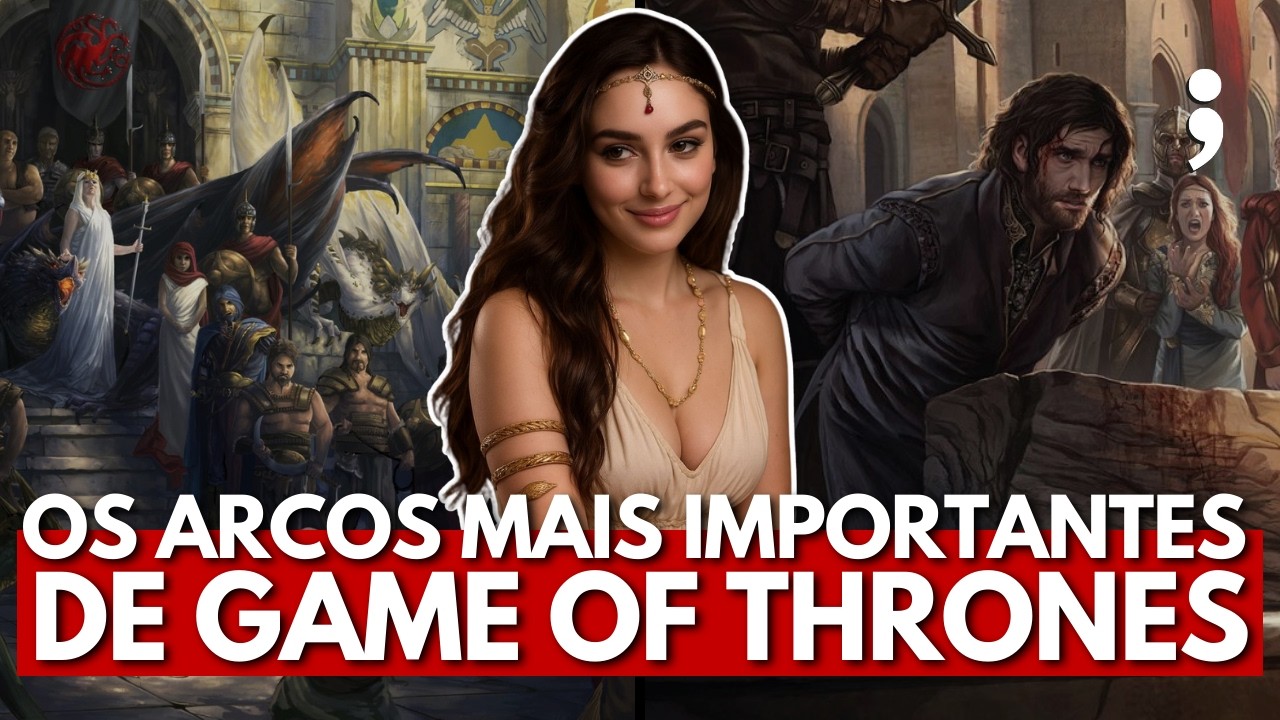 Os ARCOS e MOMENTOS mais IMPORTANTES dos LIVROS DE GAME OF THRONES!
