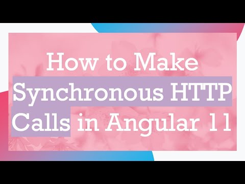 How to Make Synchronous HTTP Calls in Angular 11