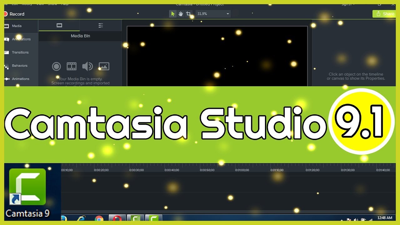 Camtasia Studio 9.1 - Bộ Quà Tặng 15 Template Intro Youtube Dành Cho Camtasia 9.1