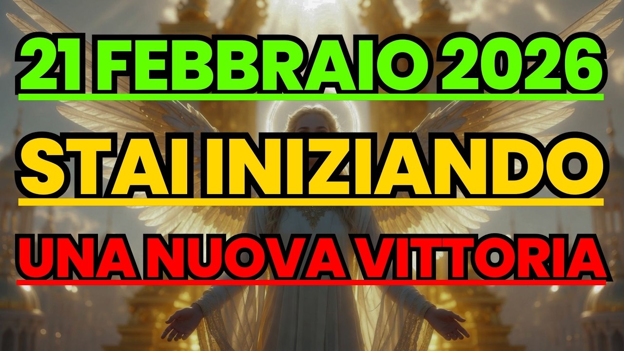 Prescelto, la tua vita nuova è appena iniziata oggi
