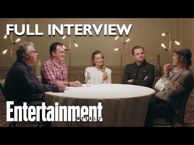 Once Upon A Time In Hollywood Roundtable: Brad Pitt, Leonardo DiCaprio, More | Entertainment Weekly class=