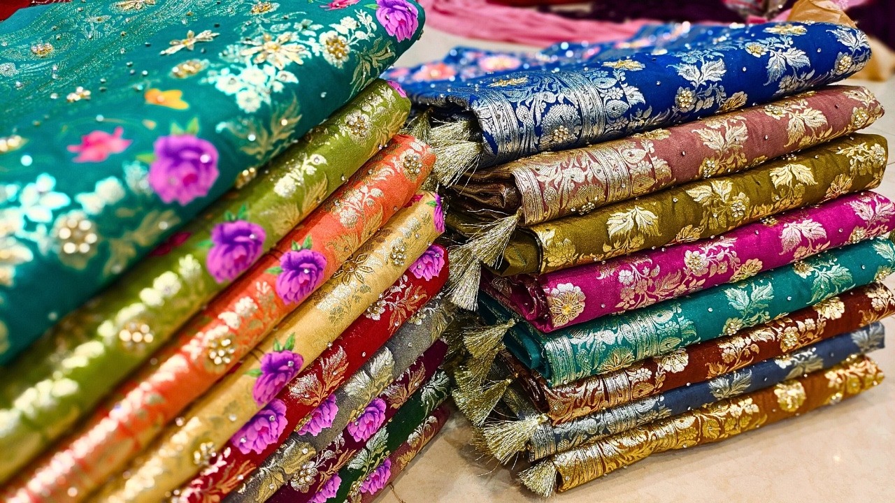 ₹999/- Me Bridal Wedding Sarees | Ramzan Special | Fendi Silk Tissue Organza Sarees